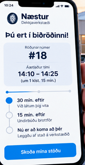 Næstur í síma: #18 í biðröðinni
